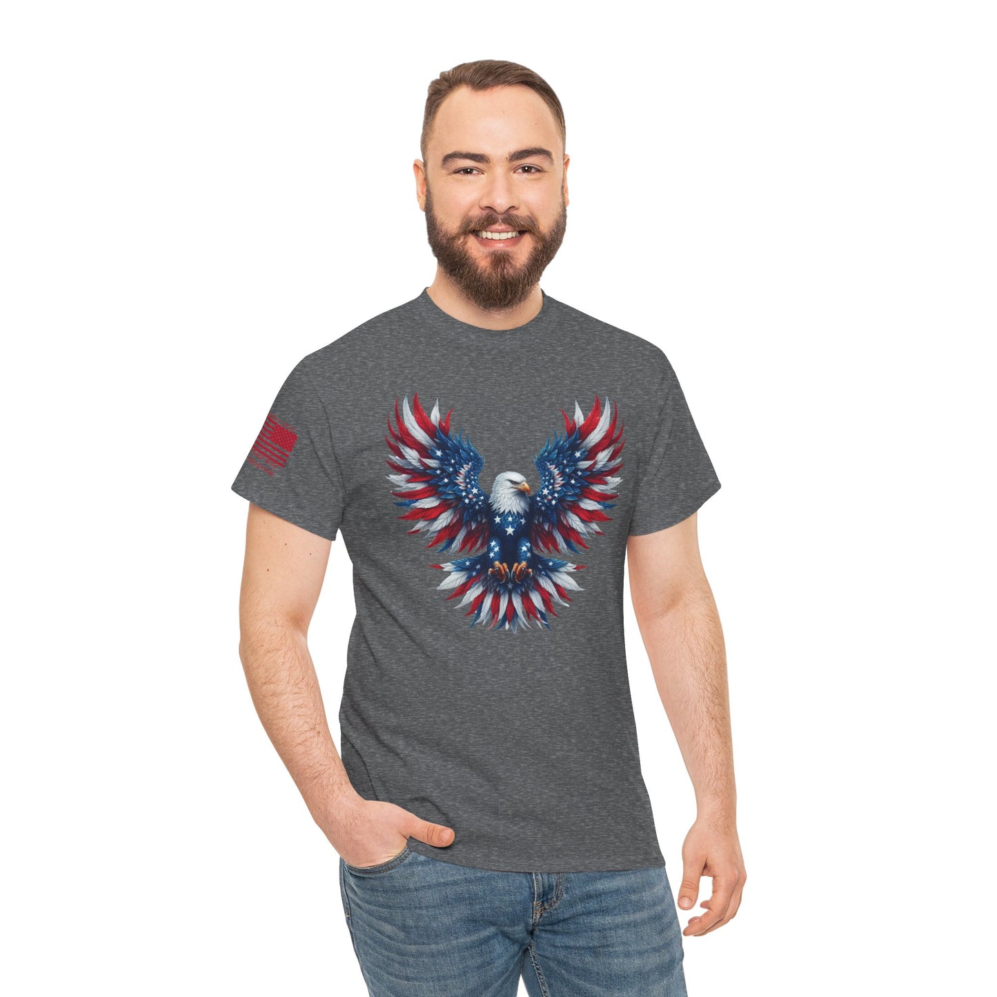 Patriotic Eagle T-Shirt – Born to Soar, Made to Stand