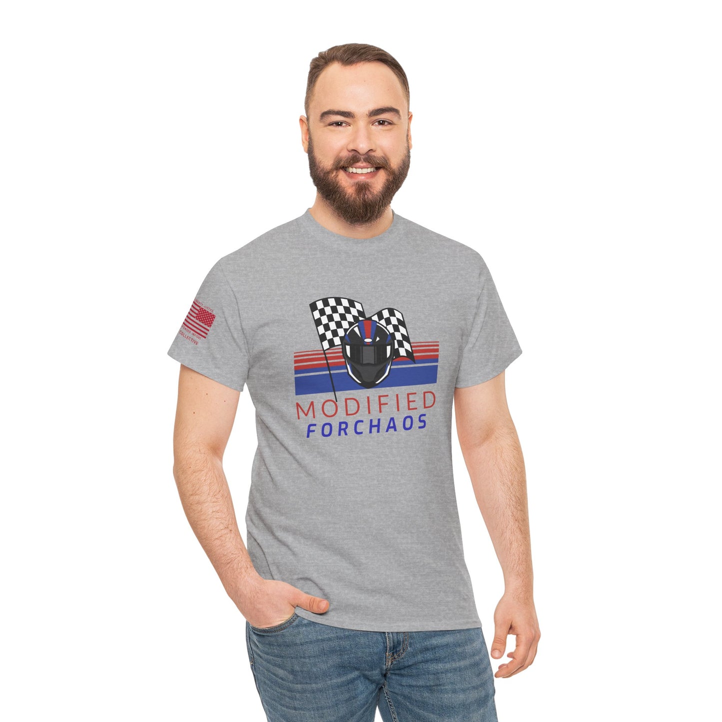 Checkered Flags – Modified FORCHAOS Sport Bike Graphic T-Shirt