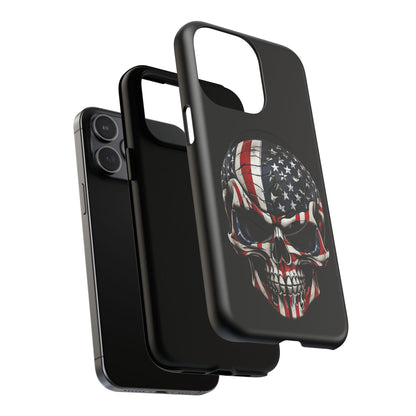 iPhone MagSafe® Cases - Patriot Broken - Not Shattered Skull