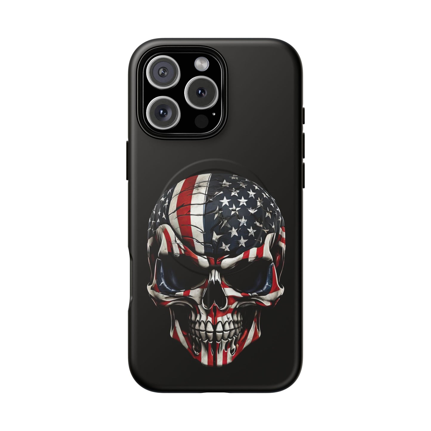 iPhone MagSafe® Cases - Patriot Broken - Not Shattered Skull