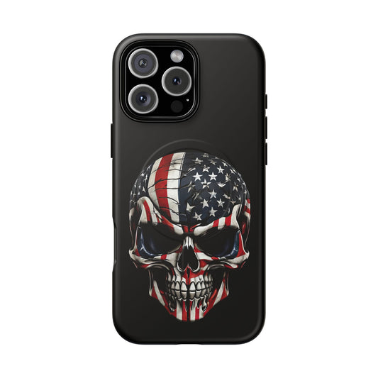 iPhone MagSafe® Cases - Patriot Broken - Not Shattered Skull