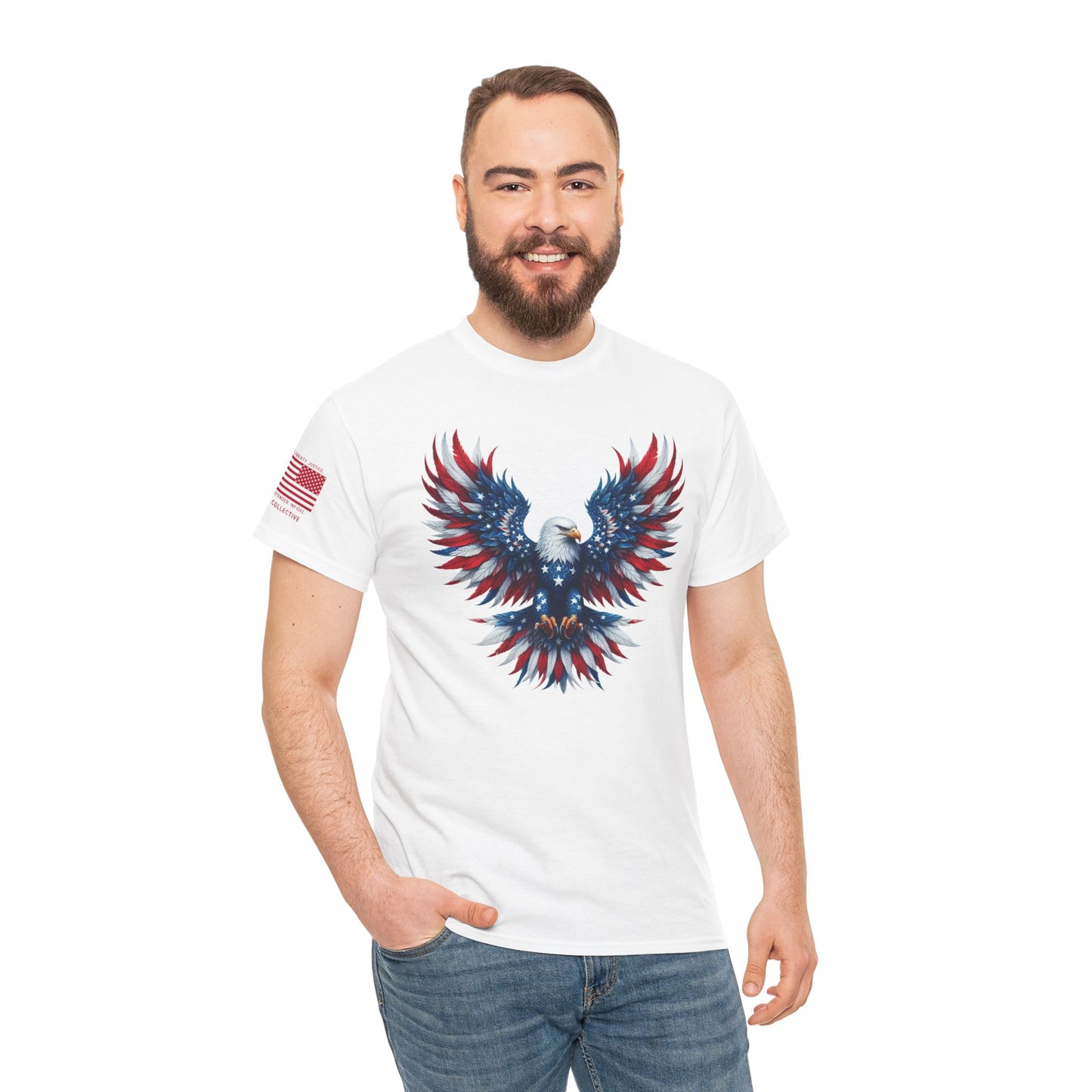 Patriotic Eagle T-Shirt – Born to Soar, Made to Stand