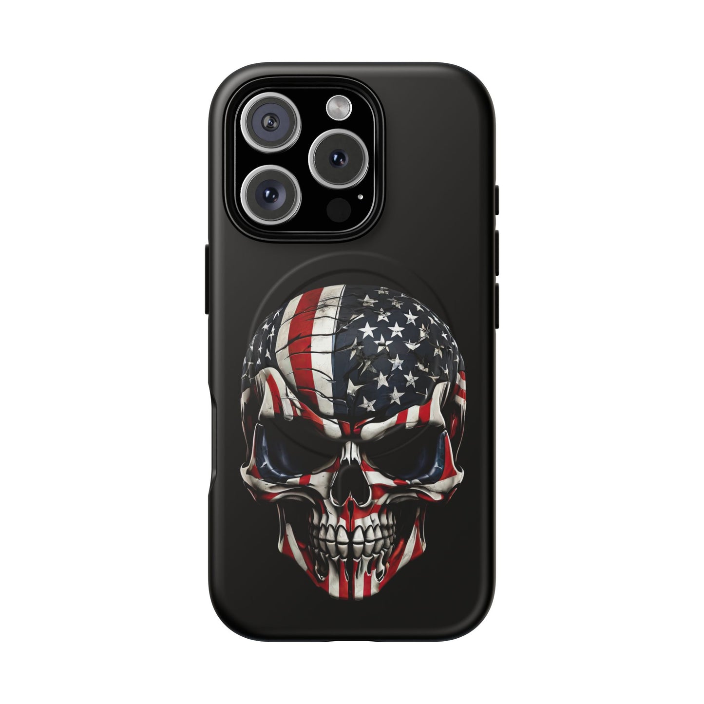 iPhone MagSafe® Cases - Patriot Broken - Not Shattered Skull