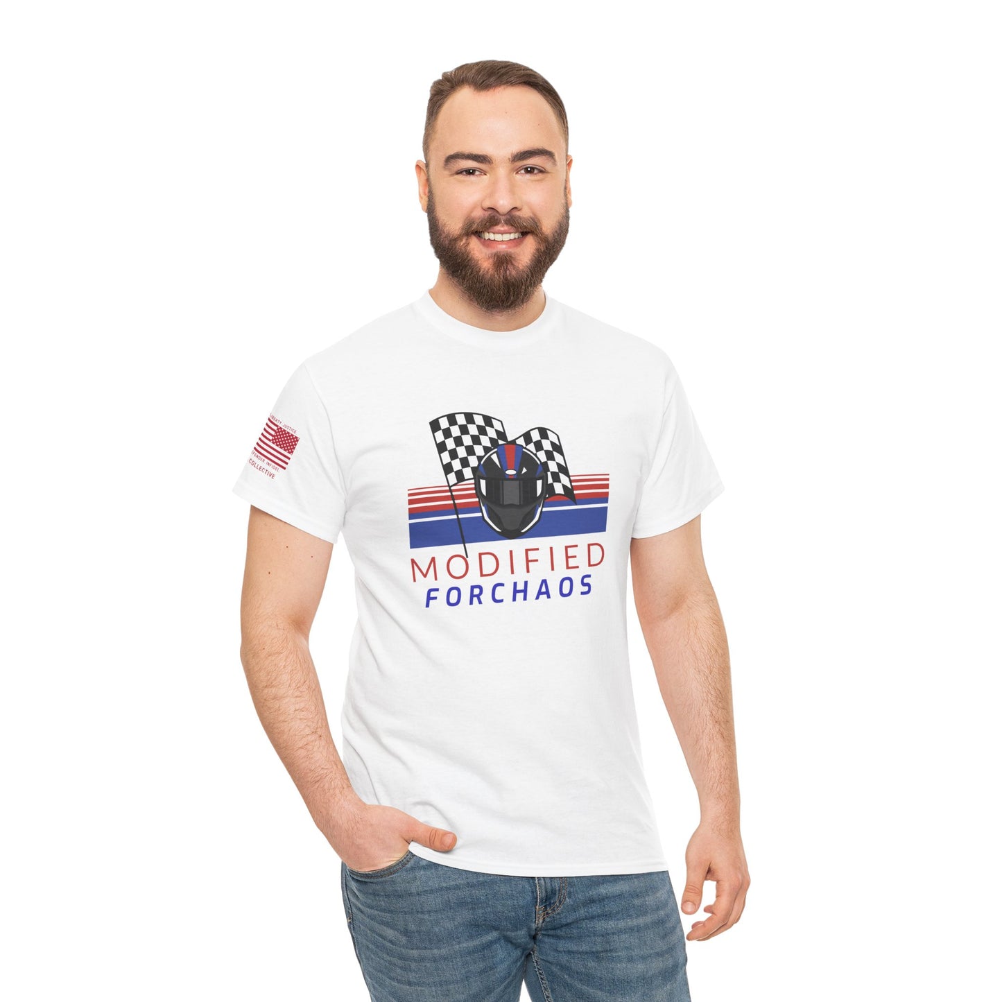 Checkered Flags – Modified FORCHAOS Sport Bike Graphic T-Shirt