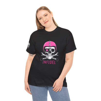 Pink Domination – Defy Expectations Womens Biker Graphic Tee (Relaxed Fit)