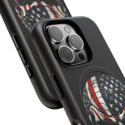 iPhone MagSafe® Cases - Patriot Broken - Not Shattered Skull