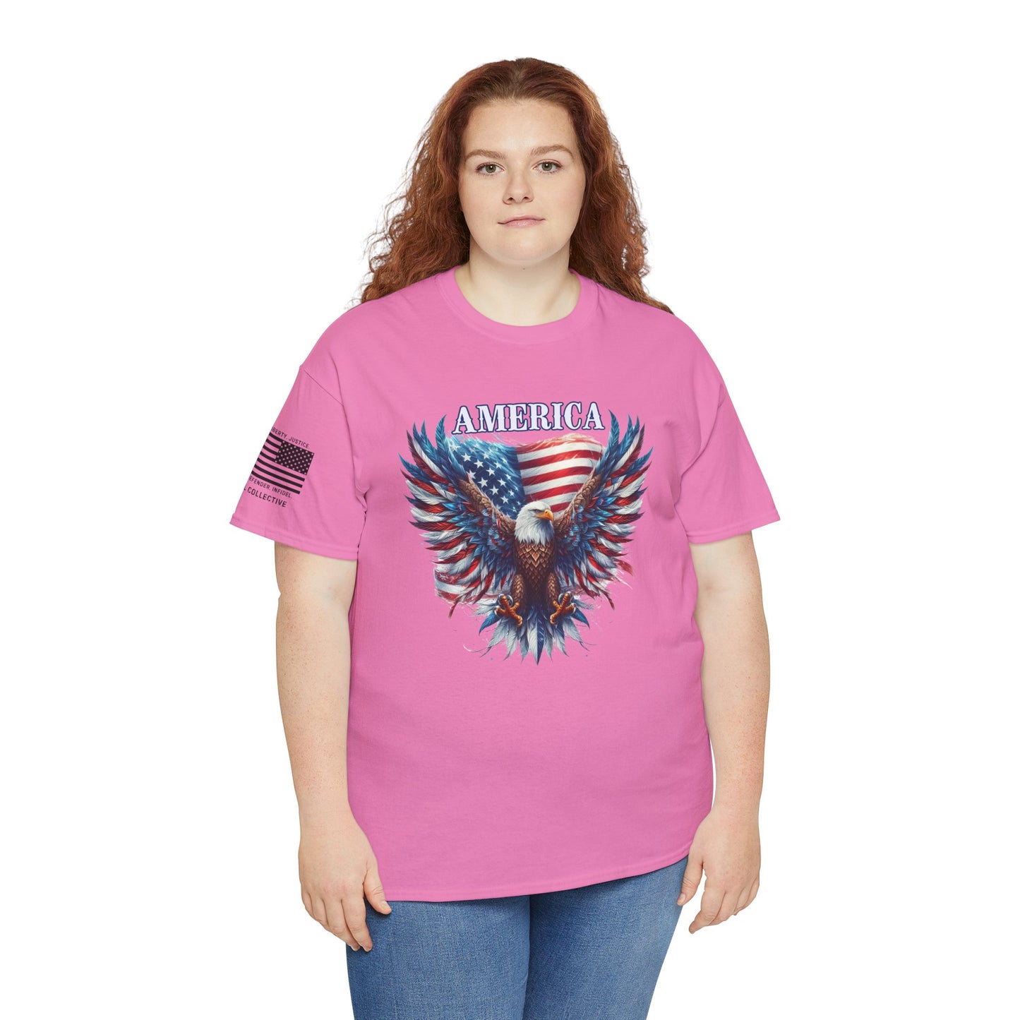 American Price Vintage Eagle and Flag T-Shirt