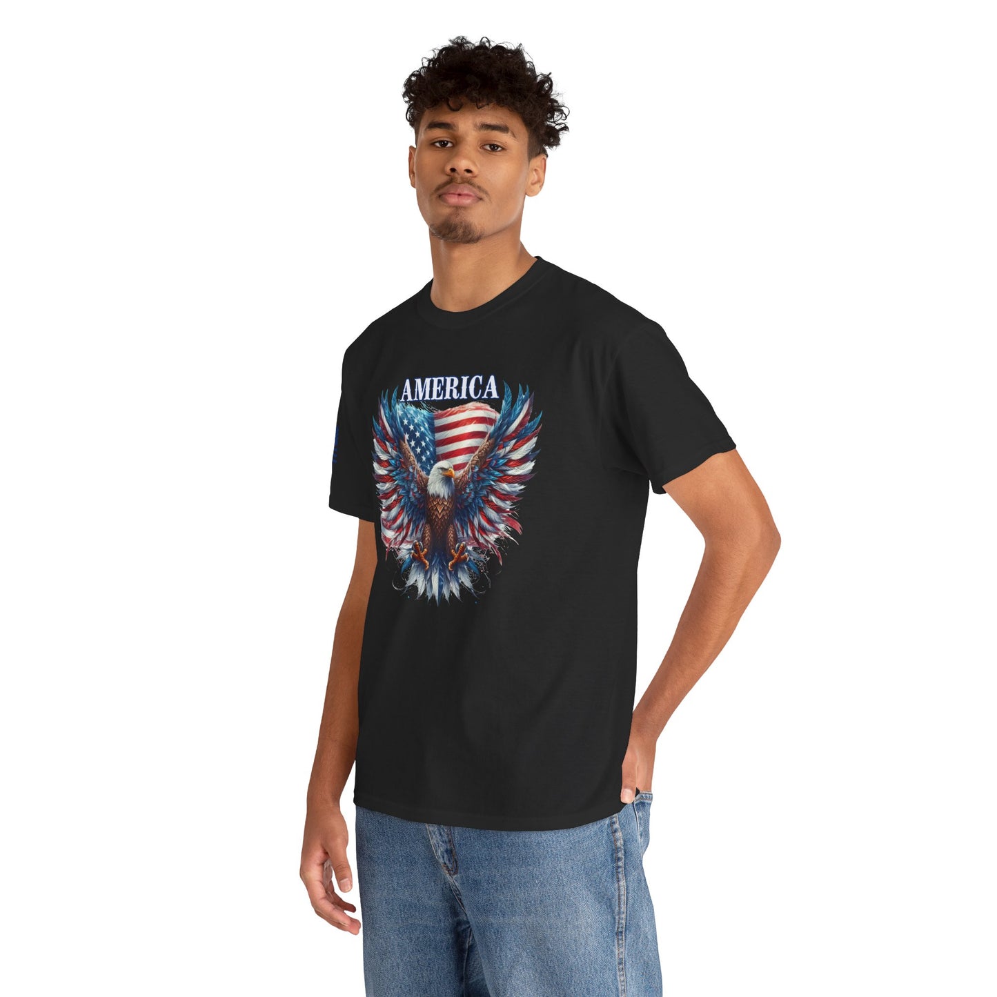 American Price Vintage Eagle and Flag T-Shirt