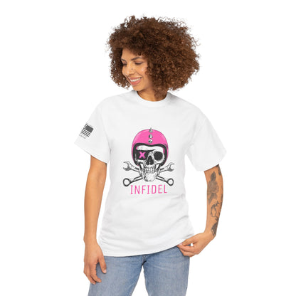 Pink Domination – Defy Expectations Womens Biker Graphic Tee (Relaxed Fit)