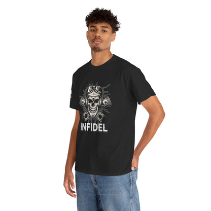 Grease & Grit – Infidel Mechanics & Bikers Graphic T-Shirt