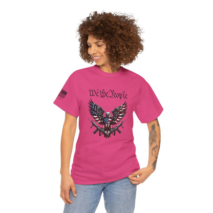 We the People Armed Eagle Red White and Blue Patriotic T-Shirt