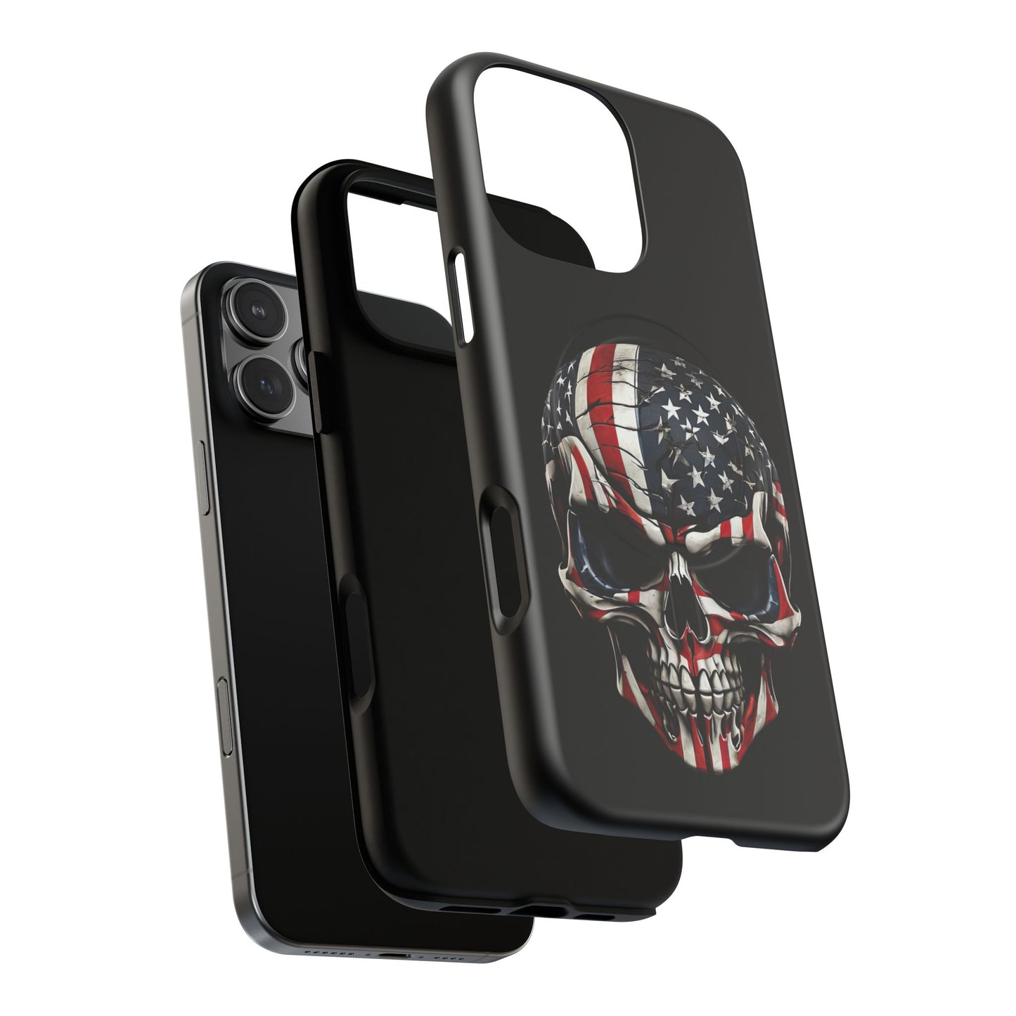 iPhone MagSafe® Cases - Patriot Broken - Not Shattered Skull