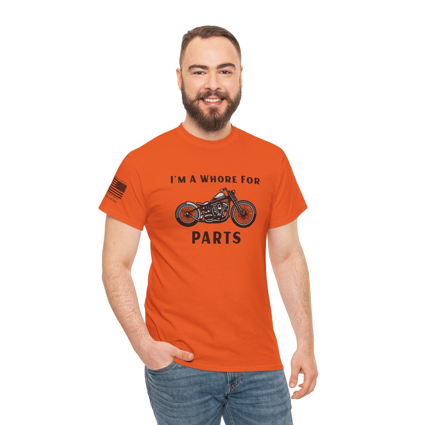 Bike Parts – NSFW Vulgar Vintage Biker Graphic T-Shirt