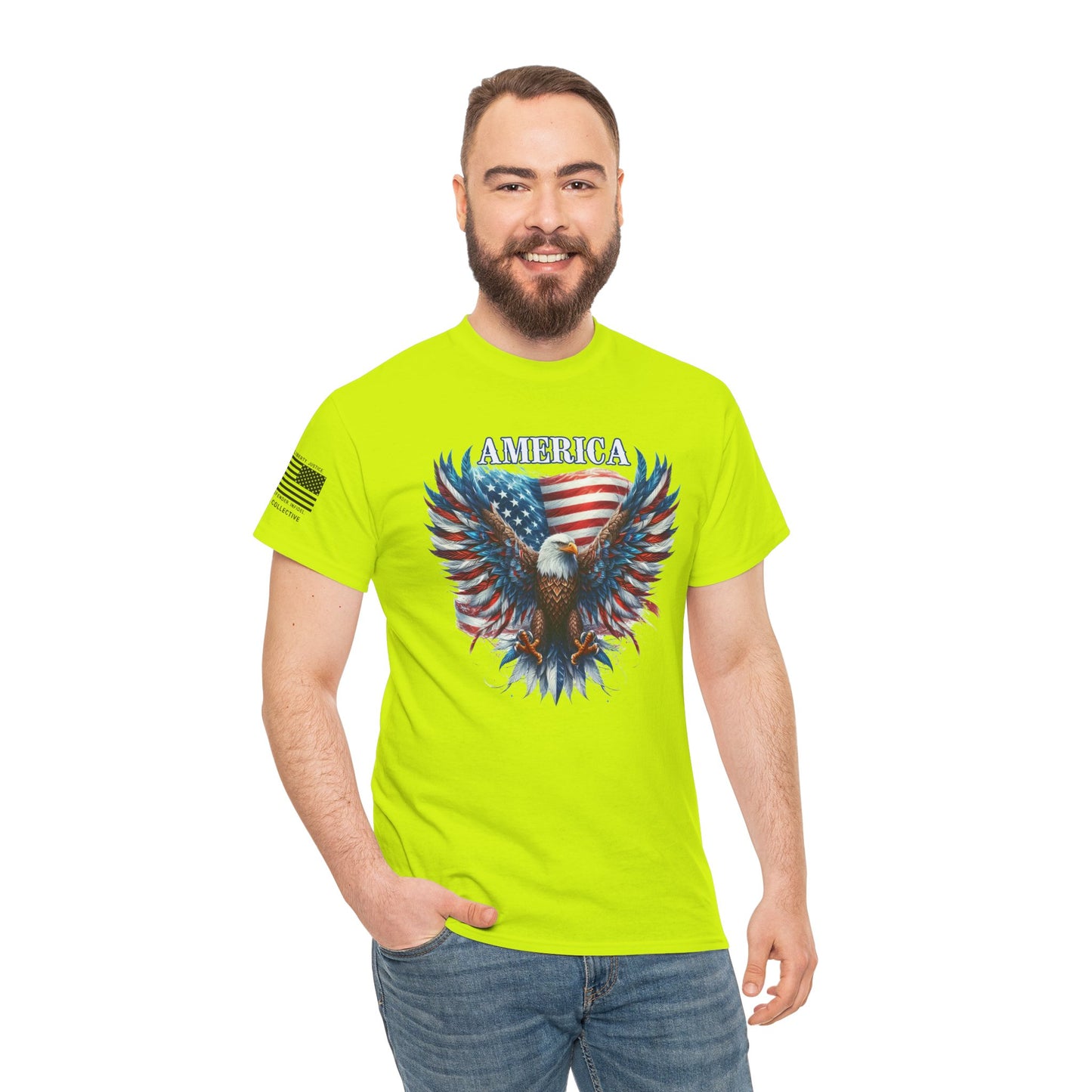 American Price Vintage Eagle and Flag T-Shirt