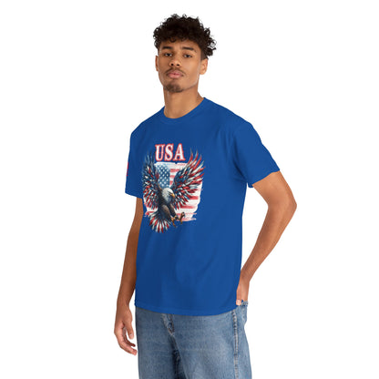 American Pride USA Eagle Vintage Flag T-Shirt