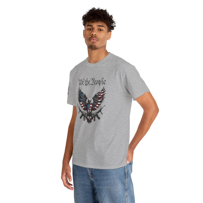 We the People Armed Eagle Red White and Blue Patriotic T-Shirt