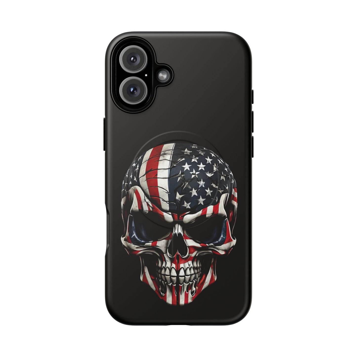 iPhone MagSafe® Cases - Patriot Broken - Not Shattered Skull