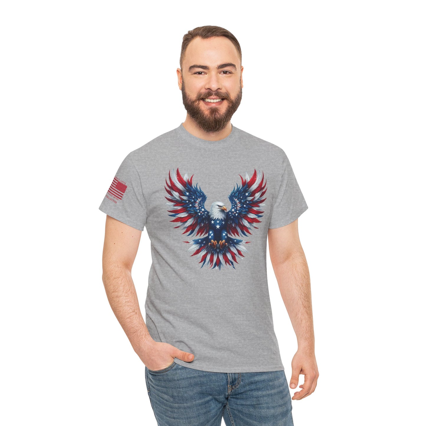 Patriotic Eagle T-Shirt – Born to Soar, Made to Stand