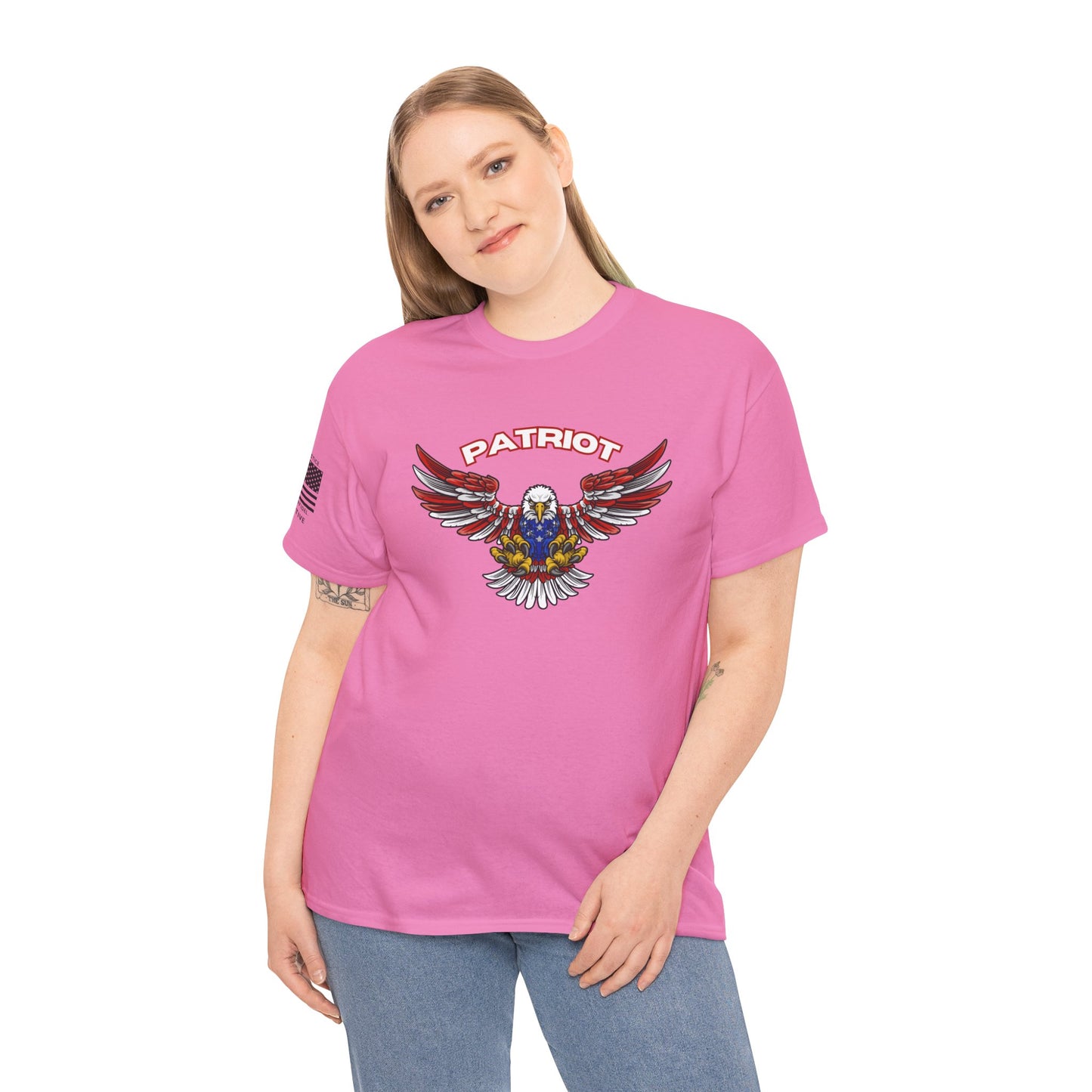 Red-Line Patriot – Wings of Freedom Patriotic Graphic T-Shirt of Independence