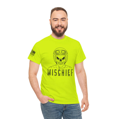 Mischief – Ride Hard, Raise Hell Vintage Biker Graphic T-Shirt