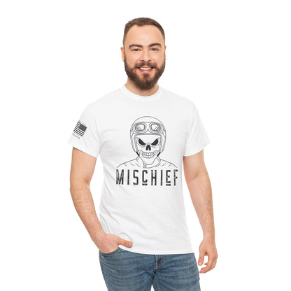 Mischief – Ride Hard, Raise Hell Vintage Biker Graphic T-Shirt