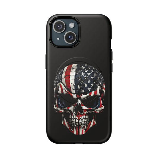 iPhone MagSafe® Cases - Patriot Broken - Not Shattered Skull