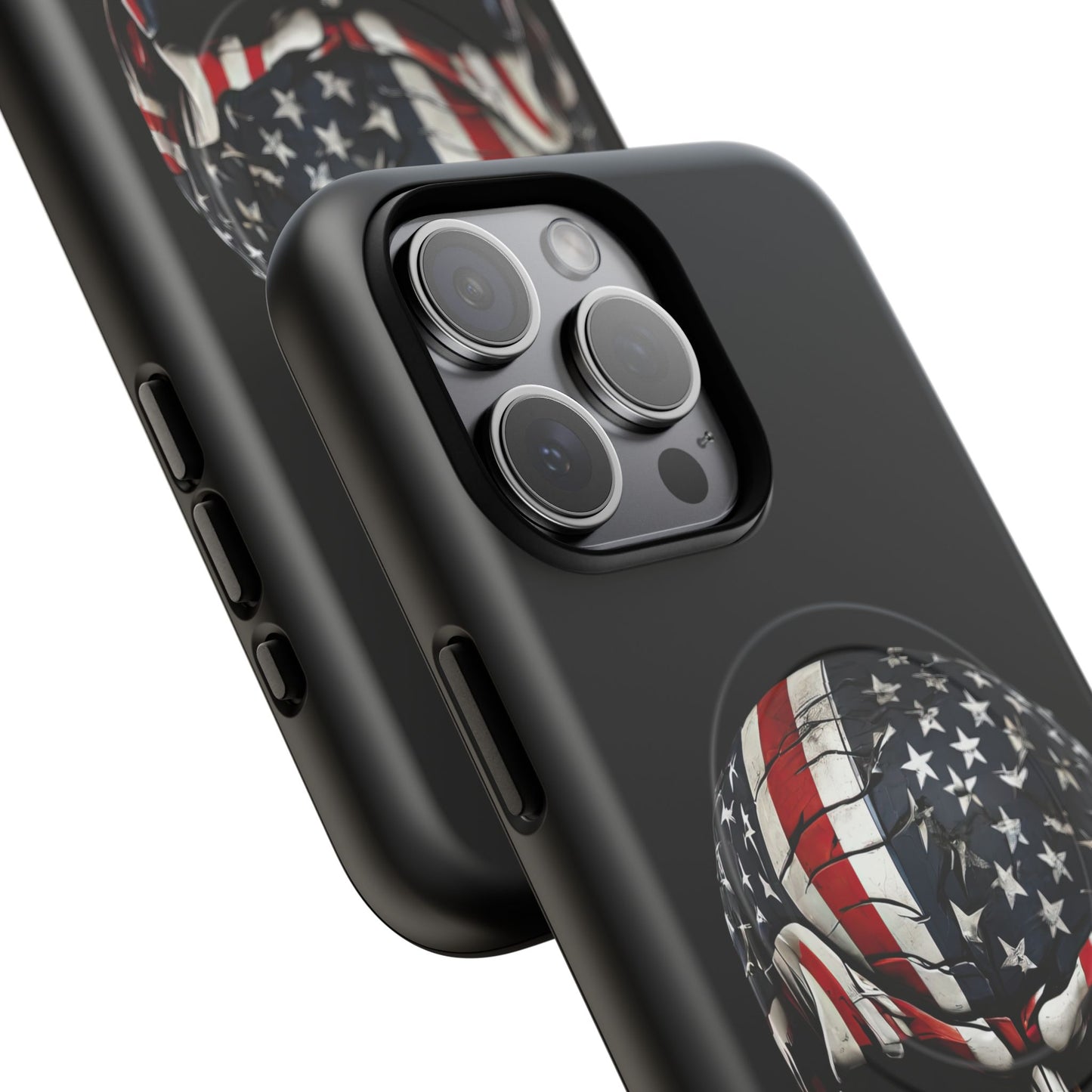 iPhone MagSafe® Cases - Patriot Broken - Not Shattered Skull