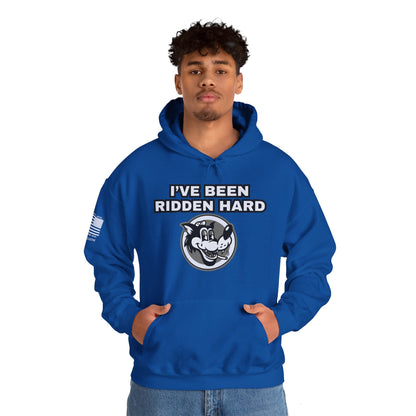 Ridden Trucker and Biker Inspired Graphic Pullover Hoodie