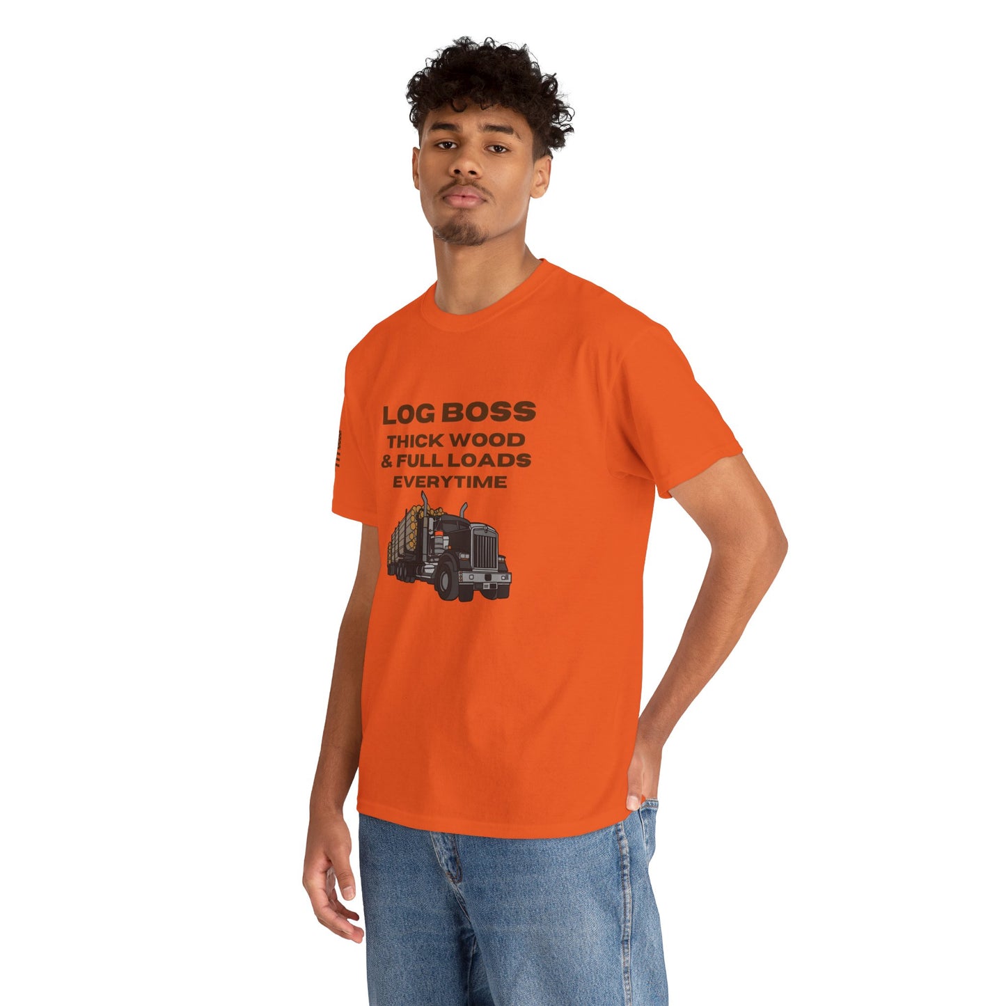 Log Boss: Thick-Wood Guaranteed Log Trucker T-Shirt