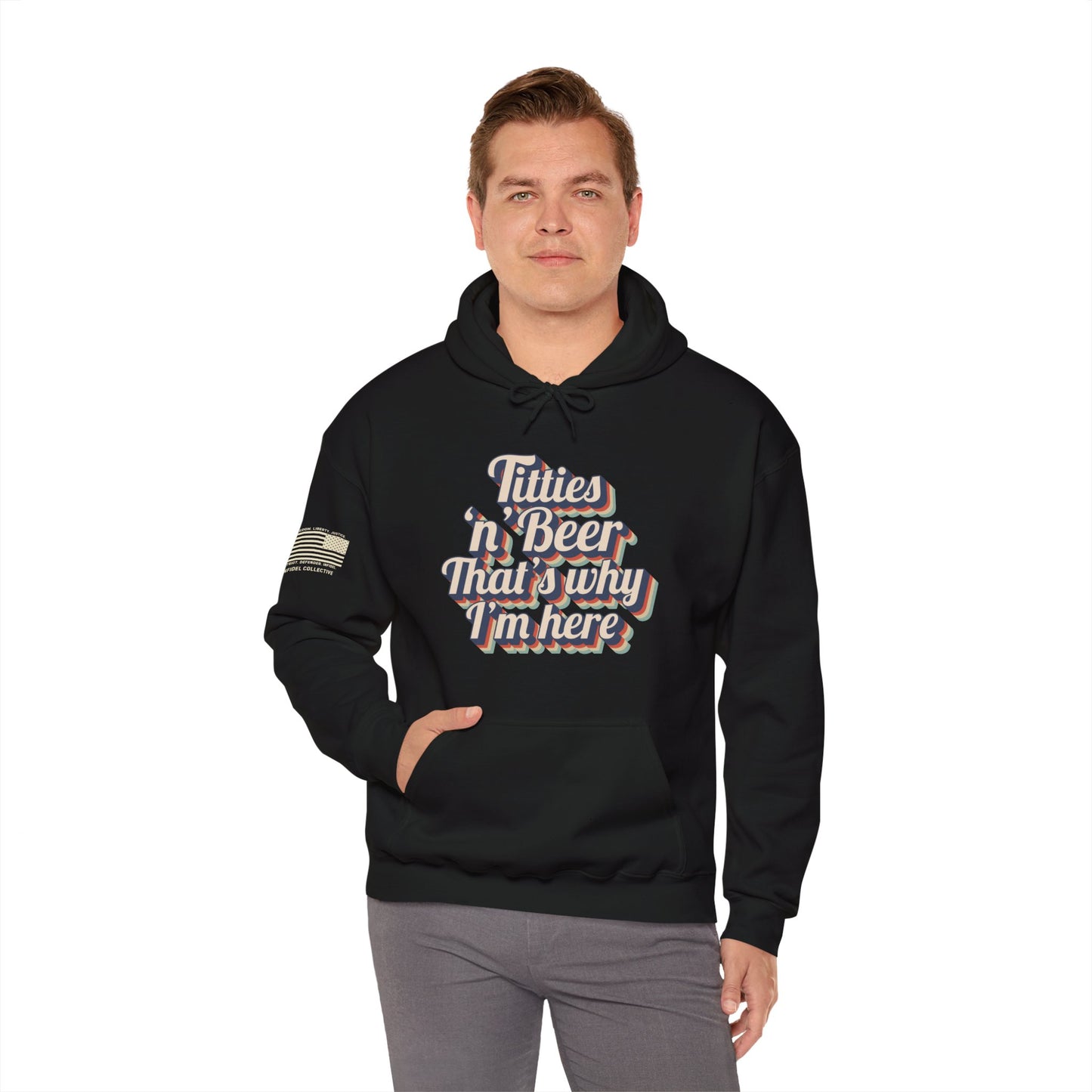 Titties 'n' Beer - That's Why I'm Here Hoodie