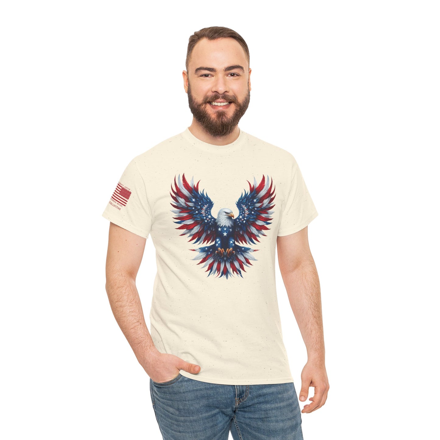 Patriotic Eagle T-Shirt – Born to Soar, Made to Stand