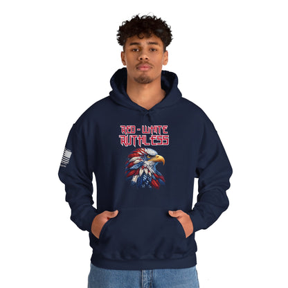 Red. White. Ruthless Eagle Hoodie