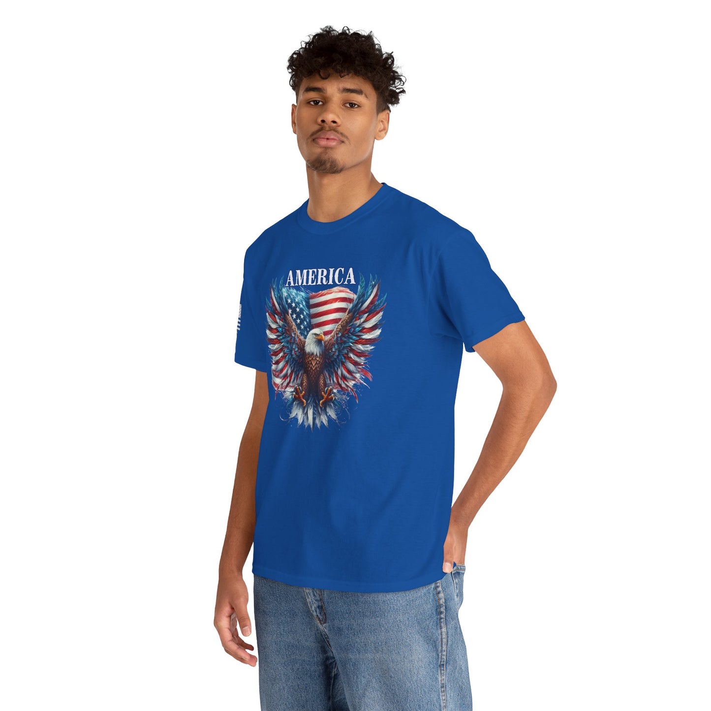 American Price Vintage Eagle and Flag T-Shirt