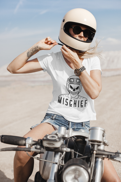 Mischief – Ride Hard, Raise Hell Vintage Biker Graphic T-Shirt