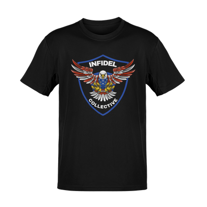 Thin Blue-Line Shield – Law Enforcement Patriotic Graphic T-Shirt