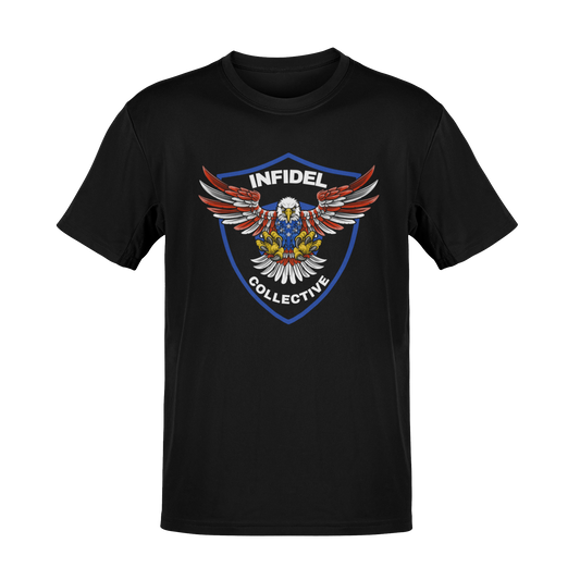 Thin Blue-Line Shield – Law Enforcement Patriotic Graphic T-Shirt