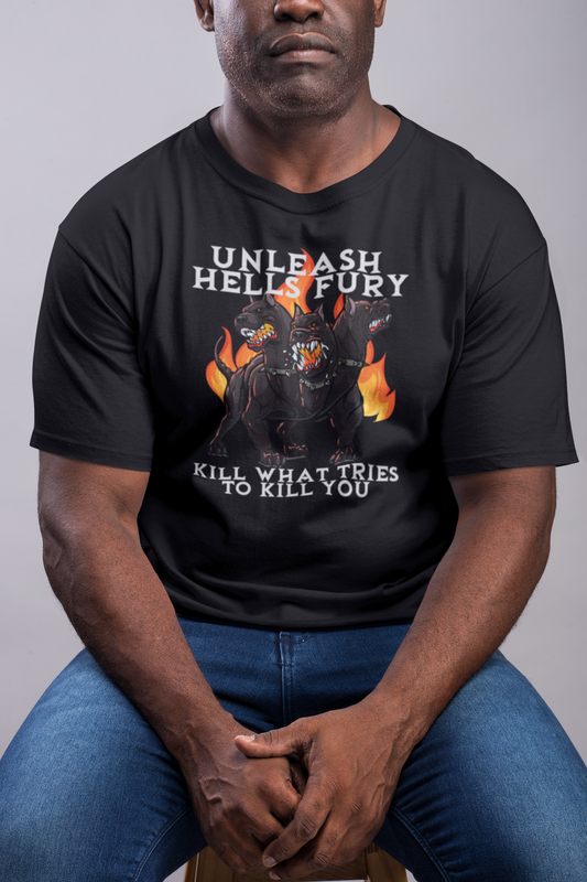 The Hellhound’s Fury – Fight Back with Hell’s Fury, No Mercy. KWTTKY Graphic T-Shirt