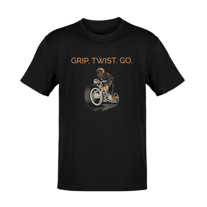 Grip. Twist. Go. – Cafe Racer T-Shirt