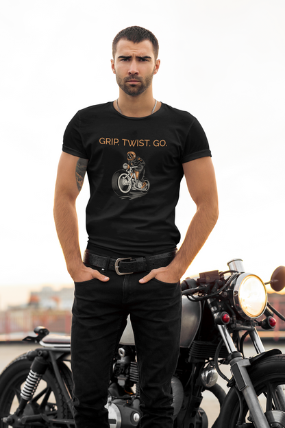 Grip. Twist. Go. – Cafe Racer T-Shirt