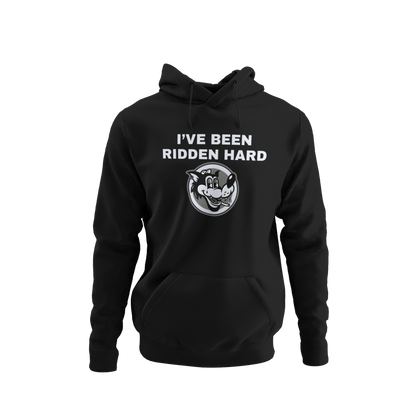 Ridden Trucker and Biker Inspired Graphic Pullover Hoodie