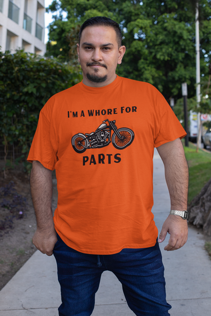 Bike Parts – NSFW Vulgar Vintage Biker Graphic T-Shirt