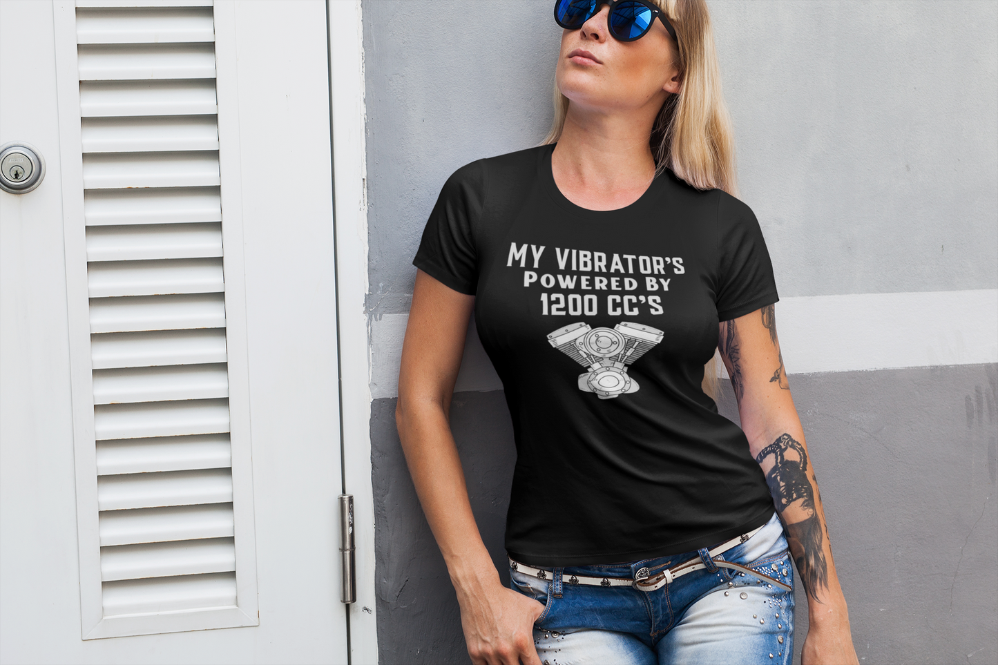 1200cc – Womens V-Twin Cruiser Graphic T-Shirt Relaxed Fit