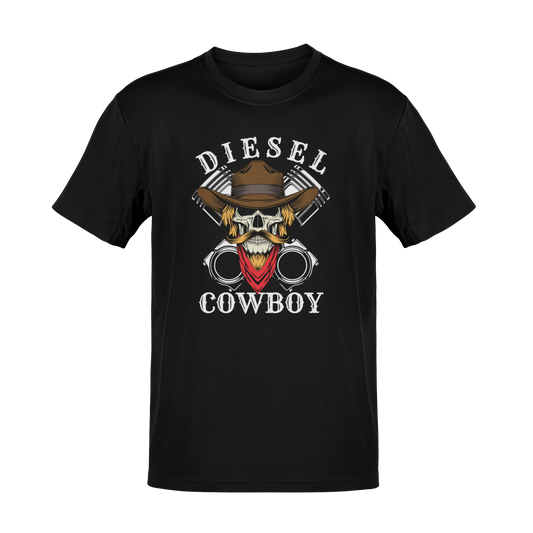 Diesel Cowboy Trucker Graphic T-Shirt – Fuel Your Freedom, Own the Road