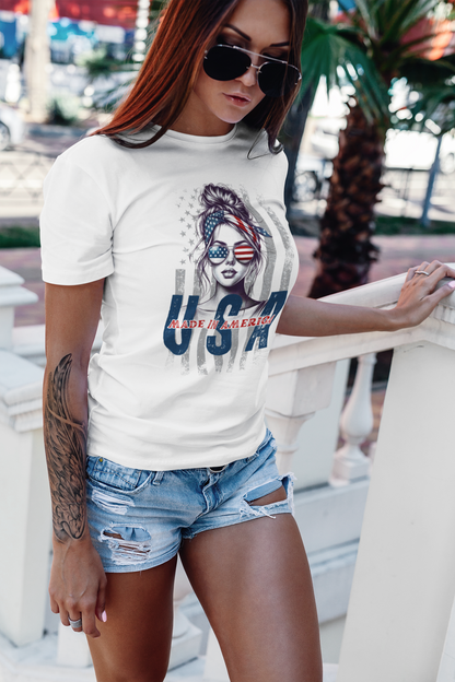 Bold American Aviators – Women’s Patriotic T-Shirt