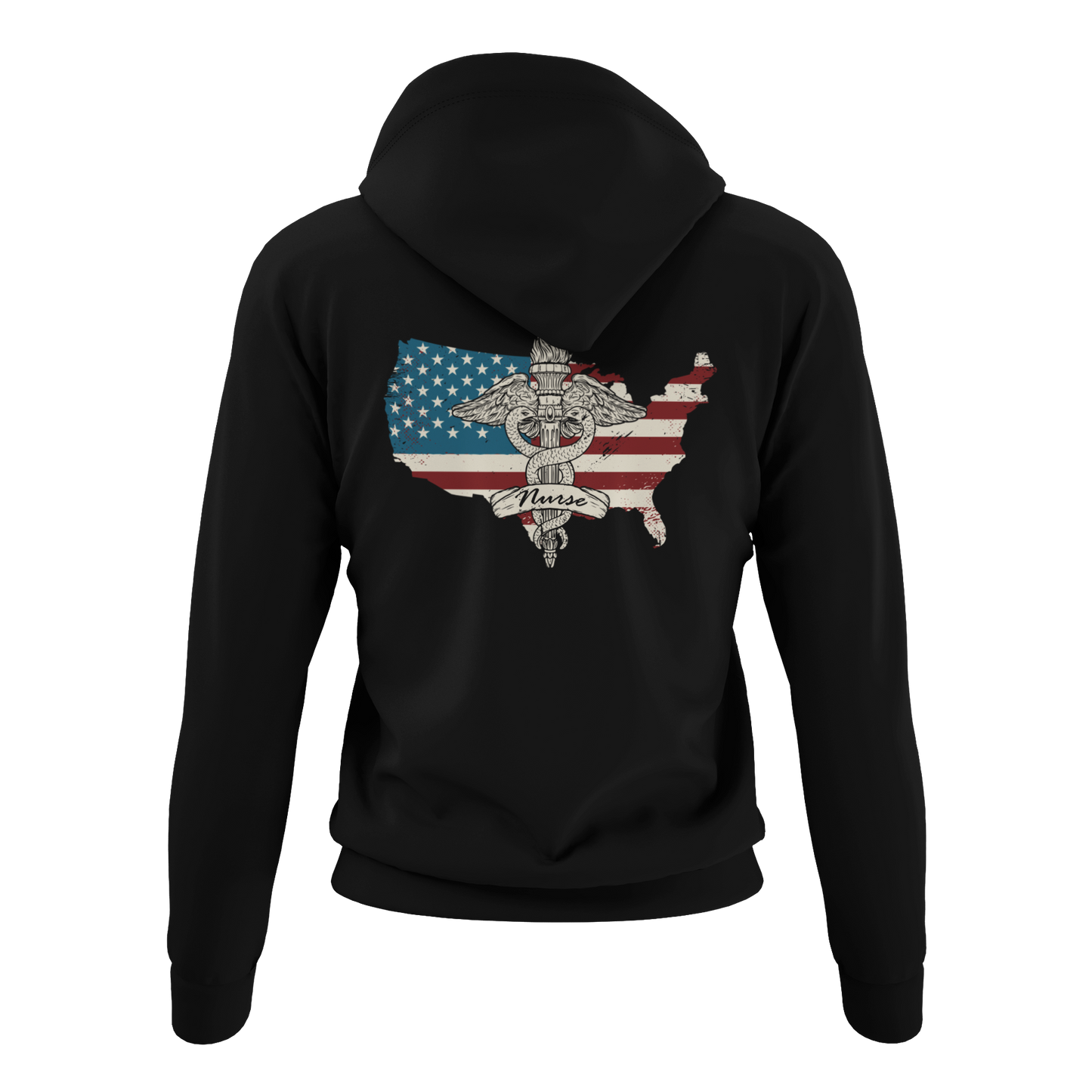 Patriotic Nurse Hoodie – For the Heroes Who Heal