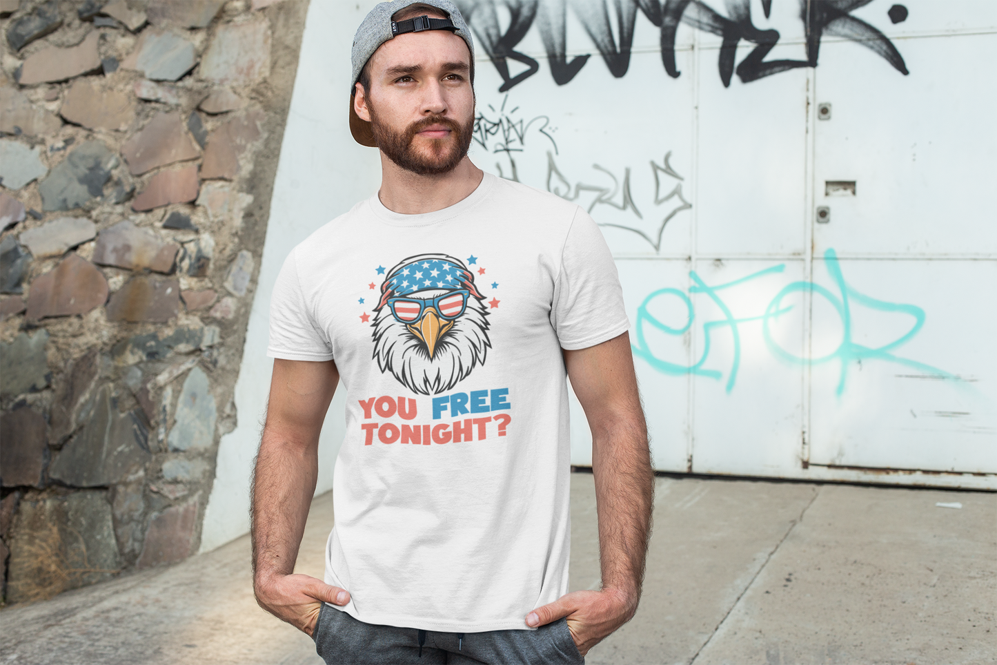 You Free Tonight? – Independence Day Eagle T-Shirt