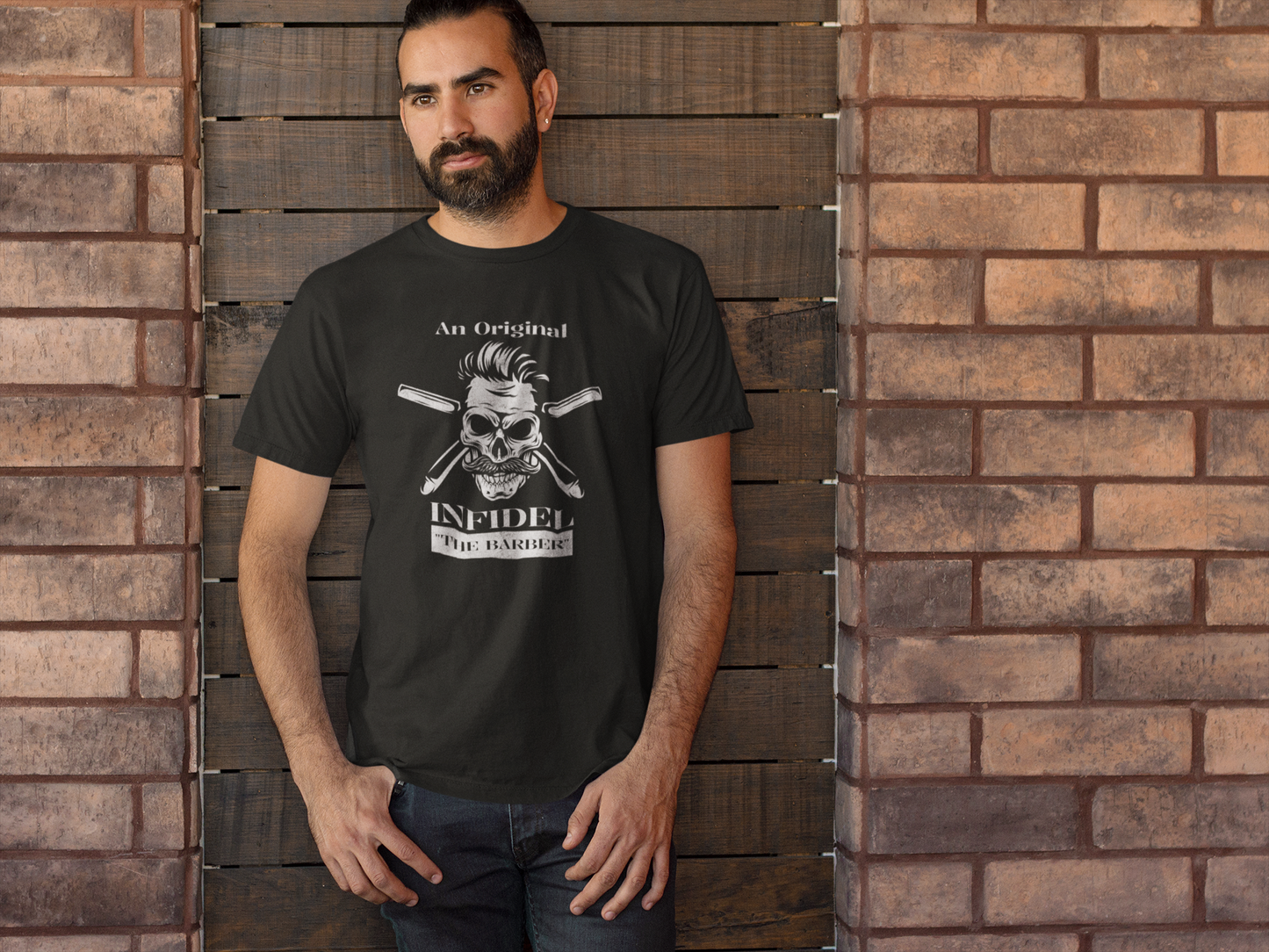 Branded An Original Infidel – The Barber Graphic T-Shirt