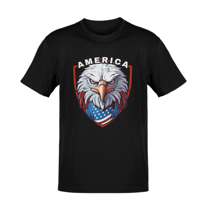 Freedom’s Shield – Infidel Eagle Patriotic Graphic T-Shirt of Independence