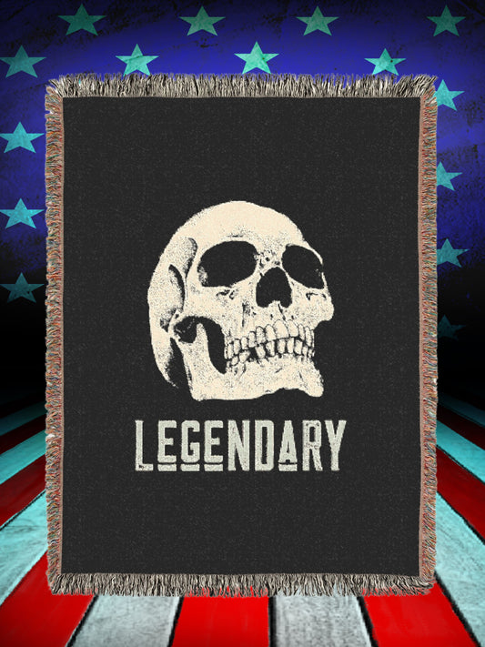 Legendary Skull Woven Blanket – Biker & Rebel Throw