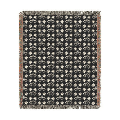 Piston Power Woven Blanket – Repeating Engine Piston Pattern Throw